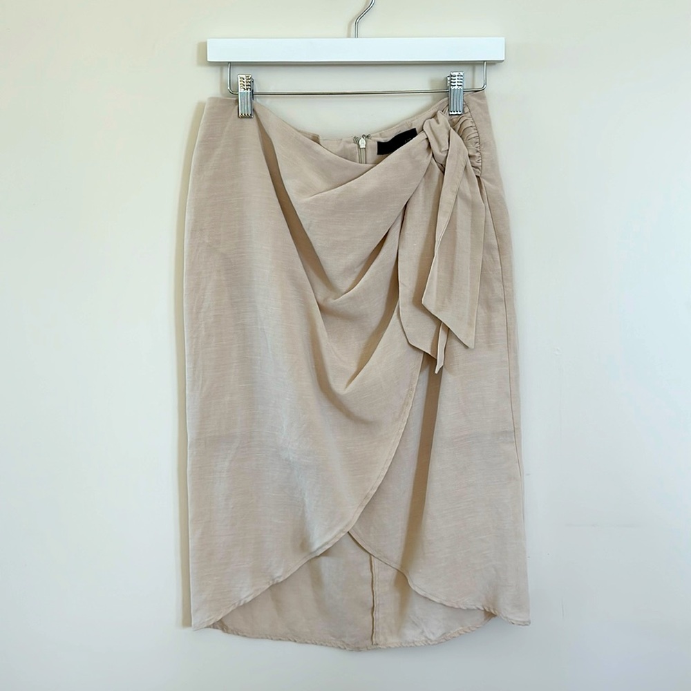 Faux Wrap Skirt